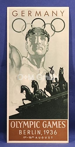 Image du vendeur pour Germany Olympic Games Berlin 1936 mis en vente par O+M GmbH Militr- Antiquariat