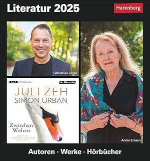 Bild des Verkufers fr Literatur Tagesabreisskalender 2025 - Kulturkalender - Autoren, Werke, Hoerbcher zum Verkauf von moluna