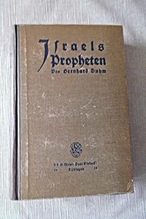 Israels Propheten Lebensfragen 26 Herausgeber Heinrich Weinel