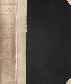 Bild des Verk�ufers f�r Scrittori italiani. Saggi con notizie e commento ad uso dei licei e delle persone colte. Vol. V, secolo XIX - Parte I zum Verkauf von Biblioteca di Babele