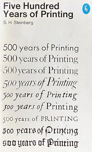 Seller image for Five hundred years of printing for sale by Acanthophyllum Books