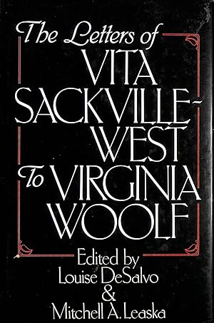 Imagen del vendedor de The Letters of Vita Sackville-West to Virginia Woolf a la venta por M Godding Books Ltd