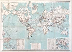 Planisphere Chatelain ou Carte des Voies de Communication Etablies dans le Monde Entier au Moyen ...