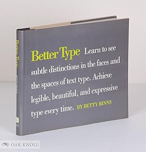 Seller image for BETTER TYPE for sale by Oak Knoll Books, ABAA, ILAB