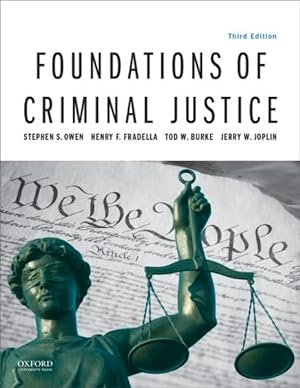 Immagine del venditore per Foundations of Criminal Justice venduto da GreatBookPricesUK