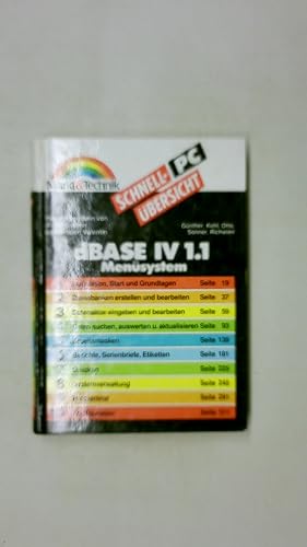 Seller image for DBASE IV 1.1. Mensystem for sale by HPI, Inhaber Uwe Hammermller