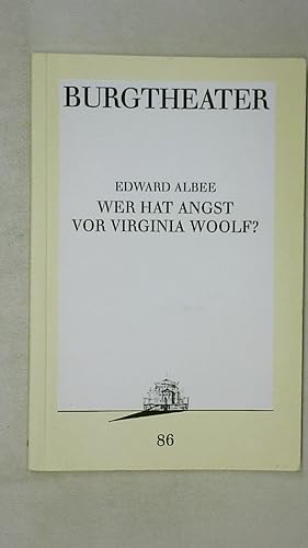 Seller image for EDWARD ALBEE. WER HAT ANGST VOR VIGINIA WOOLF.?. for sale by Butterfly Books GmbH & Co. KG