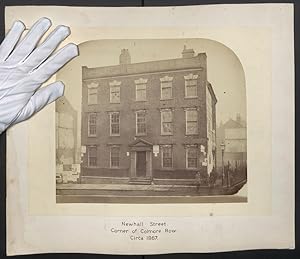 Photo Henry J. Whitlock, Birmingham, Ansicht Birmingham, Haus in der Newhall Street Corner of Col...