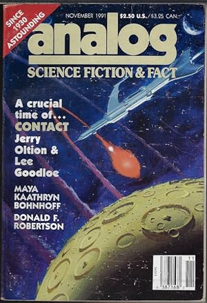 Imagen del vendedor de ANALOG Science Fiction/ Science Fact: November, Nov. 1991 a la venta por Books from the Crypt