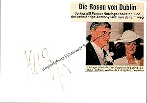 Bild des Verkufers fr Original Autogramm Karl Michael Vogler (1928-2009) Kara Ben Nemsi /// Autogramm Autograph signiert signed signee zum Verkauf von Antiquariat im Kaiserviertel | Wimbauer Buchversand