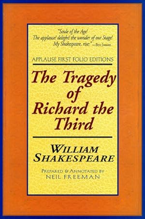 Seller image for Tragedy of Richard the Third : With the Landing of Earle Richmond, and the Battel at Bosworth Field for sale by GreatBookPrices