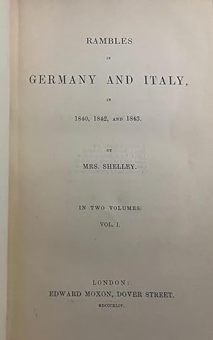 Immagine del venditore per Rables in Gemany and Italy in 1840, 1842, and 1843. In two volumes venduto da Americana Books, ABAA