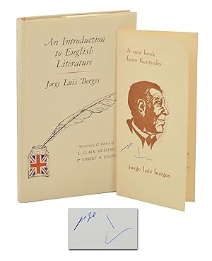 Bild des Verkufers fr An Introduction to English Literature (with prospectus) zum Verkauf von Burnside Rare Books, ABAA