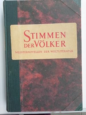 Seller image for Stimmen der Vlker - Meisternovellen der Weltliteratur for sale by Herr Klaus Dieter Boettcher