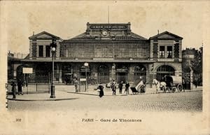 Ansichtskarte / Postkarte Paris XI, Bahnhof Vincennes