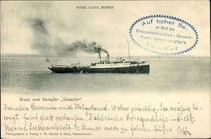 Ansichtskarte / Postkarte Dampfer Seeadler, Norddeutscher Lloyd Bremen NDL