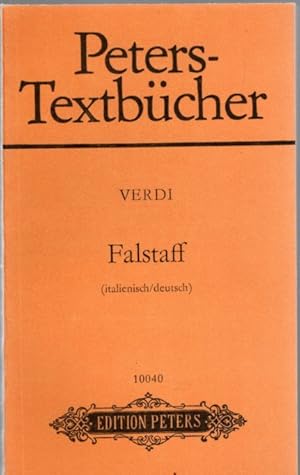 Peters-Textbücher : Falstaff (Italienisch/deutsch)