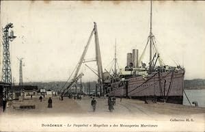 Ansichtskarte / Postkarte Bordeaux Gironde, Paquebot Magellan des Messageries Maritimes