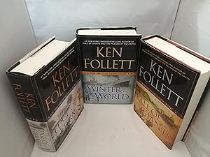 Seller image for KEN FOLLETT. The Century Trilogy. THREE BOOKS: Fall of Giants + Winter of the World + Edge of Eternity (First editions, Hardcover) for sale by Libros Angulo