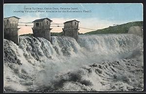 Image du vendeur pour Postcard Gatun, Spillway, Dam mis en vente par Bartko-Reher