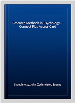 Bild des Verkufers fr Research Methods in Psychology + Connect Plus Access Card zum Verkauf von GreatBookPrices