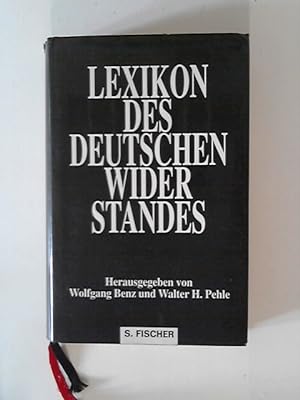 Bild des Verkufers fr Lexikon des deutschen Widerstandes. zum Verkauf von ANTIQUARIAT FRDEBUCH Inh.Michael Simon