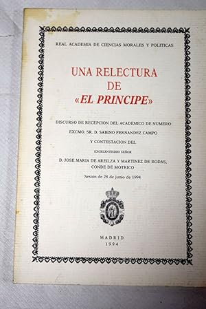 Image du vendeur pour Una relectura de "El prncipe" mis en vente par Alcan Libros