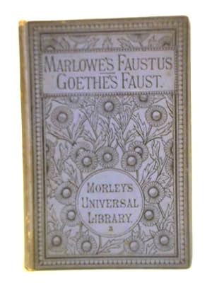 Bild des Verkufers fr Marlowe's Faustus Goethe's Faust zum Verkauf von World of Rare Books
