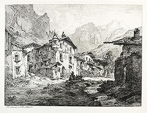Bild des Verkufers fr Kirchner, Albert Emil. Tiroler Dorf. zum Verkauf von GALERIE HIMMEL