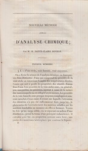 Immagine del venditore per Nouvelle mthode gnrale d'analyse chimique venduto da Librairie Lalibela