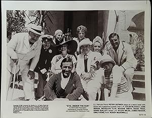 Image du vendeur pour Evil Under the Sun Lot of Ten 8 x 10 Stills 1982 Peter Ustinov as Hercule Poirot mis en vente par AcornBooksNH