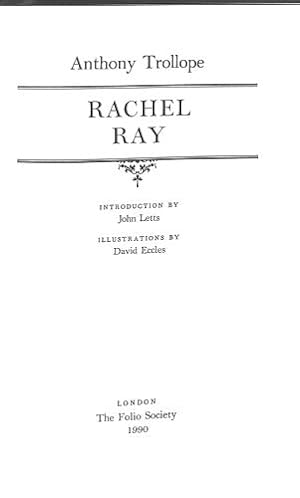 Imagen del vendedor de RACHEL RAY Folio Society a la venta por WeBuyBooks