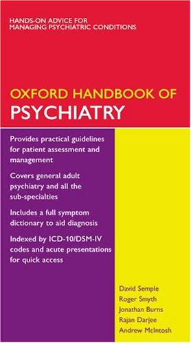 Immagine del venditore per Oxford Handbook of Psychiatry (Oxford Handbooks Series) venduto da WeBuyBooks