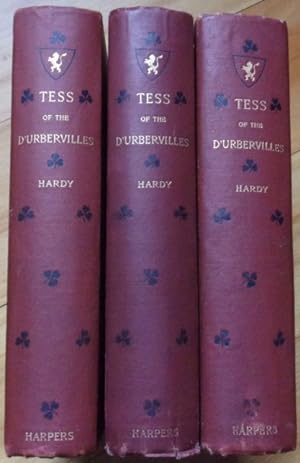[all three American editions] TESS OF THE D'URBERVILLES. A Pure Woman Faithfully Presented