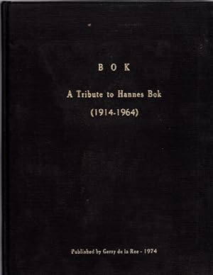 Bok A Tribute to Hannes Bok by Gerry de la Ree (Limited First Edition) Signed