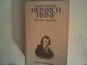 Bild des Verkufers fr Heinrich Heine Smtliche Schriften, Band 3- Schriften 1822 - 1831 zum Verkauf von ANTIQUARIAT FRDEBUCH Inh.Michael Simon