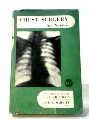 Image du vendeur pour Handbook of Chest Surgery for Nurses mis en vente par World of Rare Books