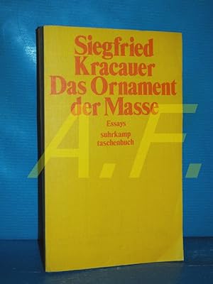 Seller image for Das Ornament der Masse : Essays (Suhrkamp-Taschenbcher 371) for sale by Antiquarische Fundgrube e.U.