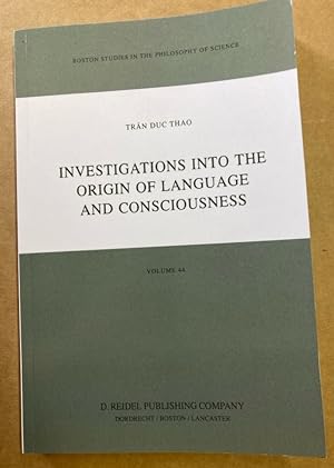 Immagine del venditore per Investigations into the Origin of Language and Consciousness. venduto da Plurabelle Books Ltd