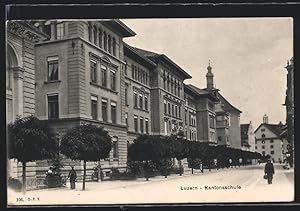 Ansichtskarte Luzern, An der Kantonsschule