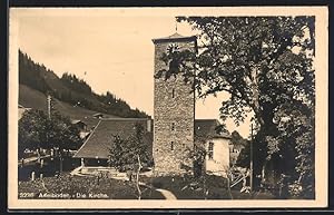 Ansichtskarte Adelboden, Kirche im Sonnenschein