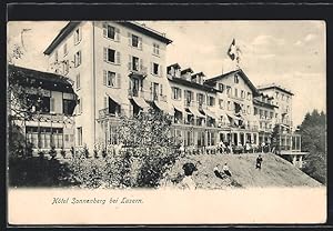 Ansichtskarte Luzern, Hotel Sonnenberg auf dem Hügel