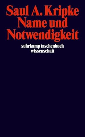 Image du vendeur pour Name und Notwendigkeit. Suhrkamp-Taschenbuch Wissenschaft; Bd. 1056, mis en vente par Antiquariat Thomas Haker GmbH & Co. KG