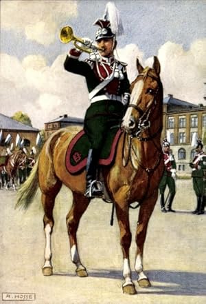 Künstler Ansichtskarte / Postkarte Hosse, A., 2. Ulanen-Regiment König