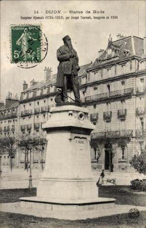 Ansichtskarte / Postkarte Dijon Côte d'Or, Statue de Rude