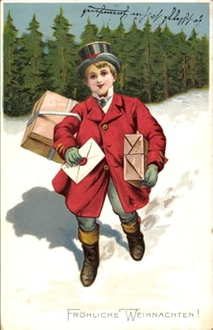 Ansichtskarte / Postkarte Glückwunsch Weihnachten, Kind, Geschenke