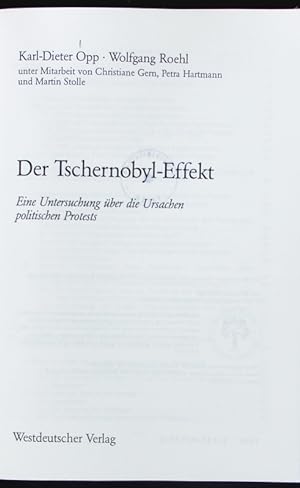 Imagen del vendedor de Der Tschernobyl-Effekt. a la venta por Antiquariat Bookfarm