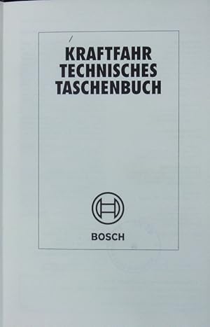 Bild des Verkufers fr Kraftfahrtechnisches Taschenbuch. zum Verkauf von Antiquariat Bookfarm