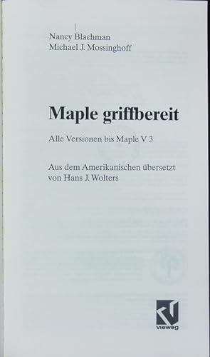 Seller image for Maple griffbereit. for sale by Antiquariat Bookfarm