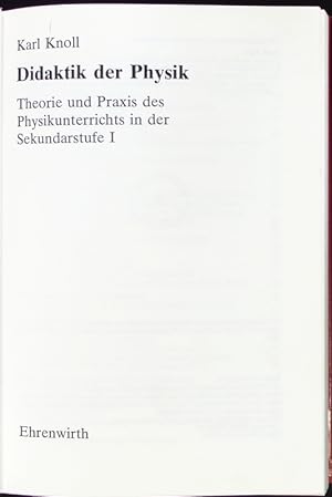 Seller image for Didaktik der Physik. for sale by Antiquariat Bookfarm